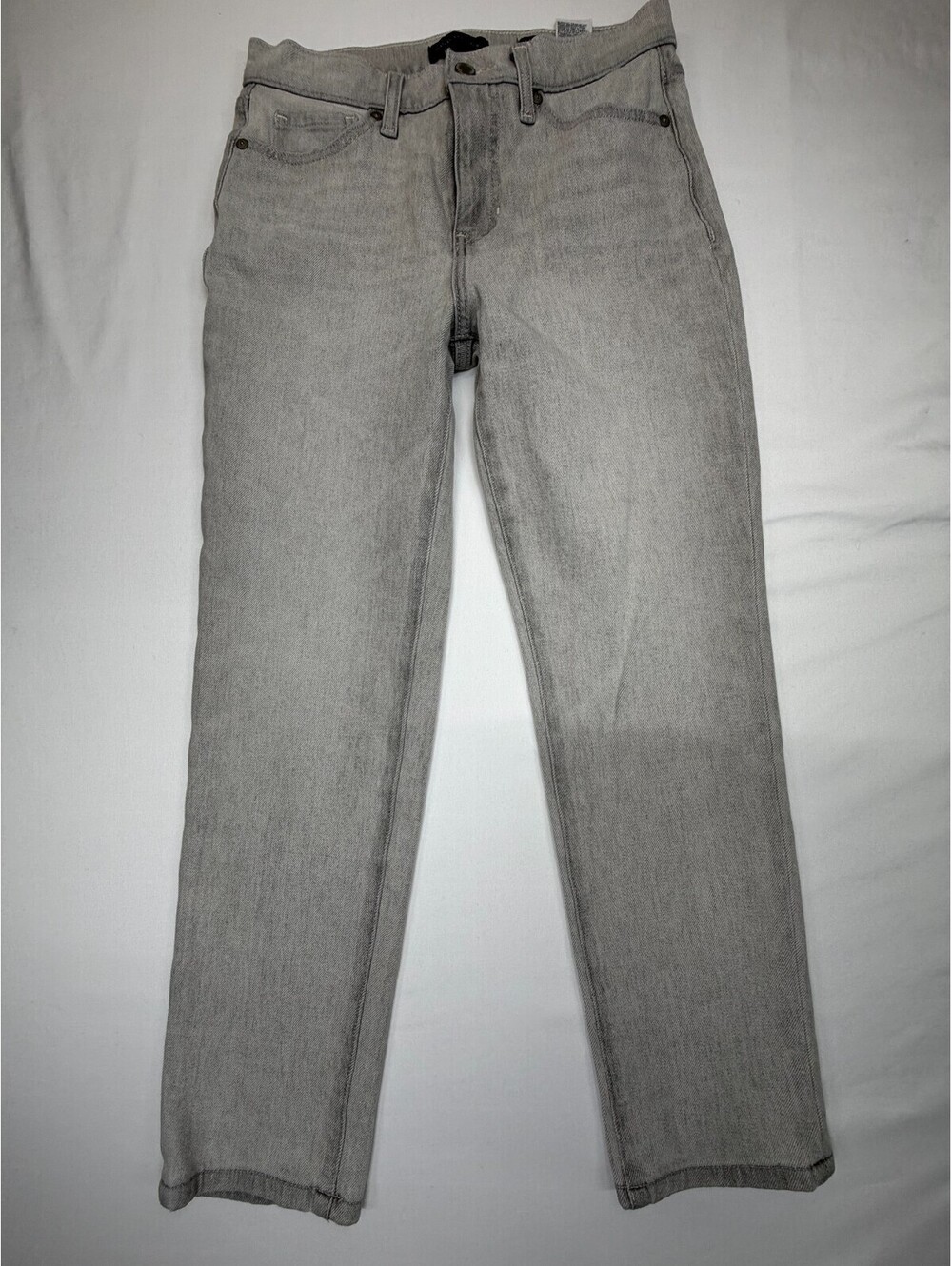 Banana Republic Women’s Jeans Straight Light Wash Slim Denim Petite Size 27 Gray